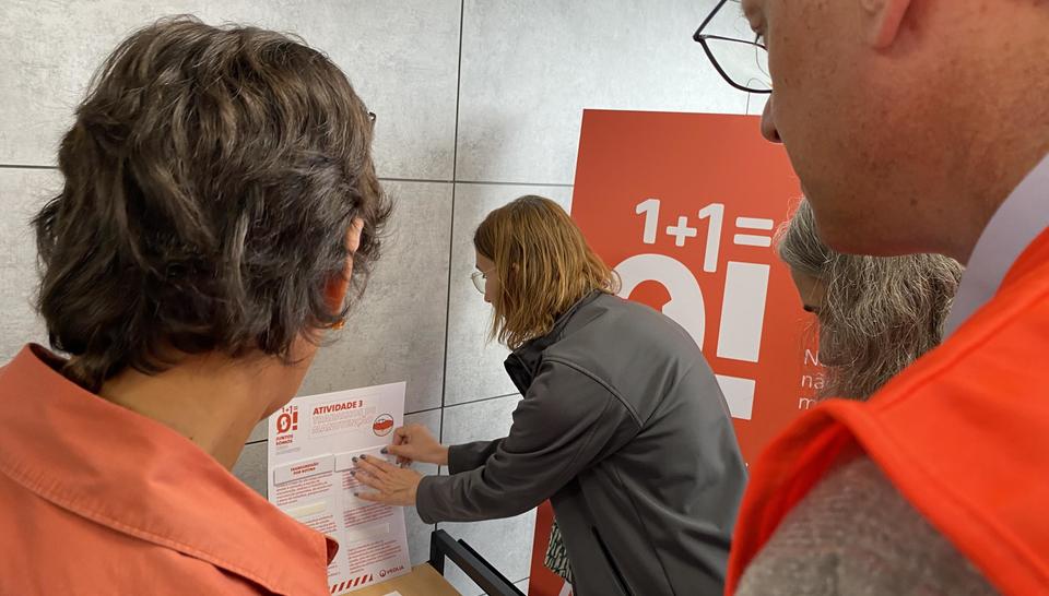 Atividades na Exposição Segurança Veolia Zero Acidentes