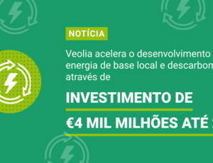 Veolia acelera o desenvolvimento de energia de base local e descarbonizada com um investimento de 4 mil milhões de euros até 2030