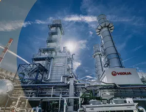 Instalação industrial Veolia de tratamento e gestão de recursos