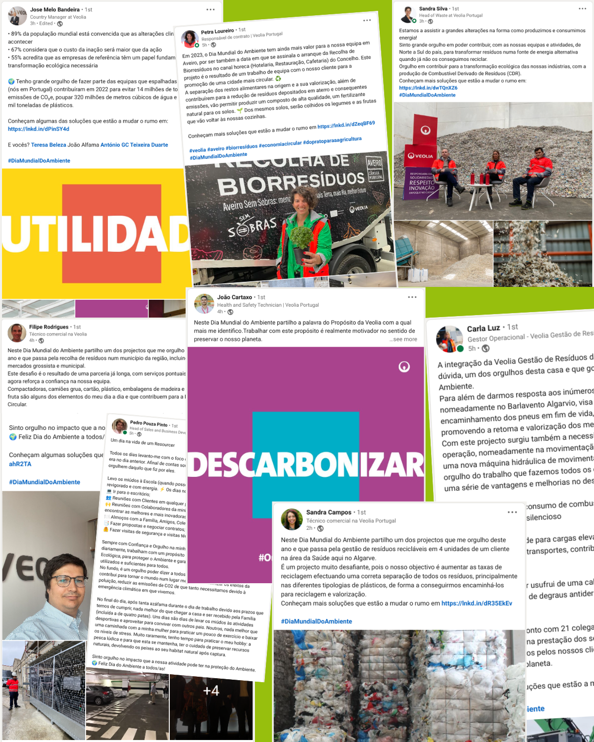 Resourcers Veolia celebram Dia Mundial do Ambiente no LinkedIn