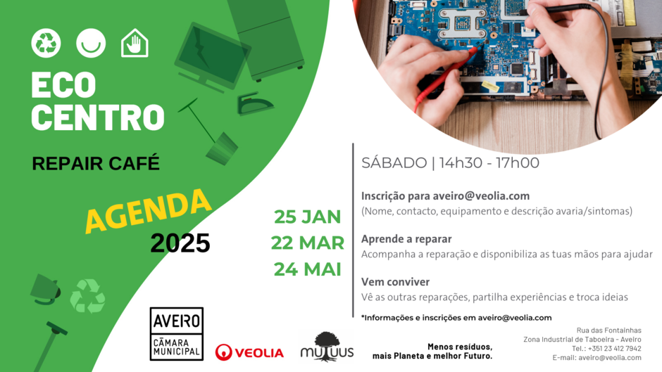 Agenda Repair Café 2025 | 1º Semestre