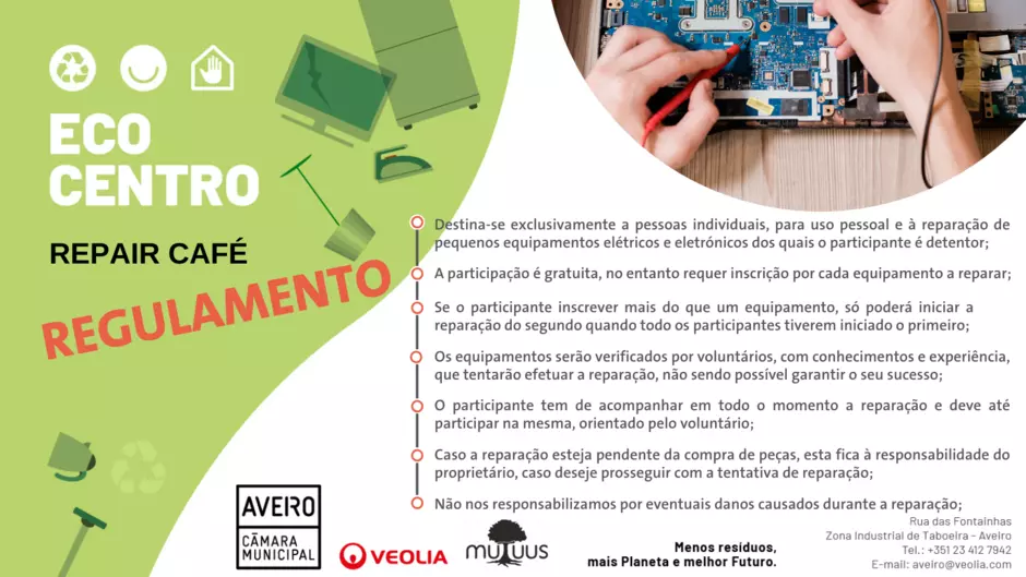 Regulamento Repair Café Ecocentro Municipal de Aveiro