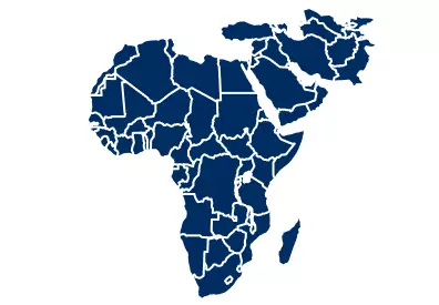 Carte Afrique, Moyen-orient