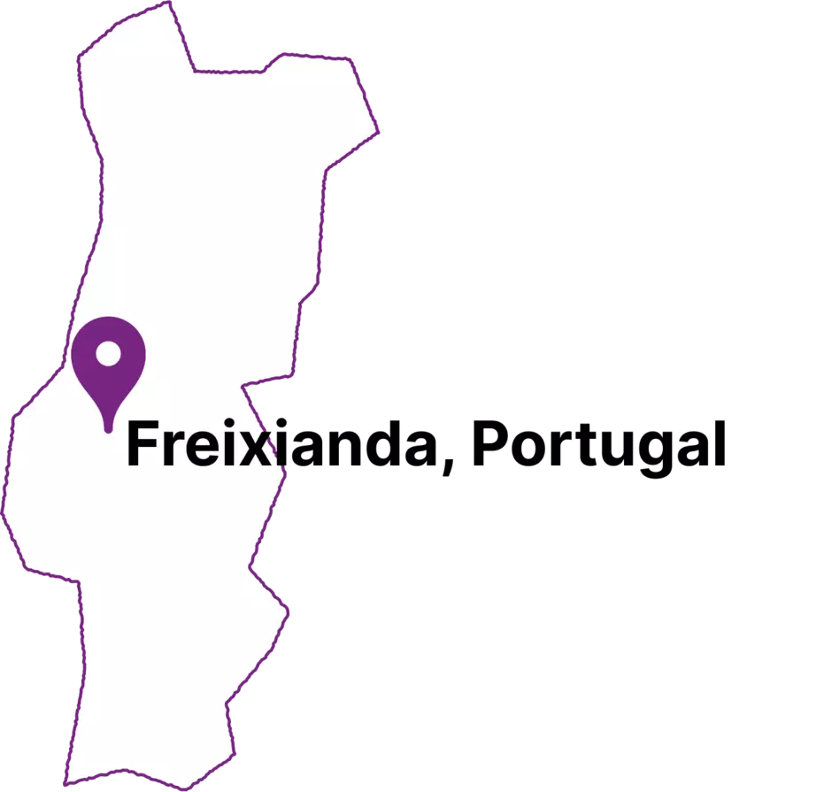 Localização Unidade de Reciclagem de Polímeros, Freixianda, Ourém