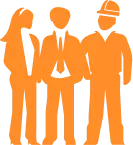 Colaboradores laranja veolia