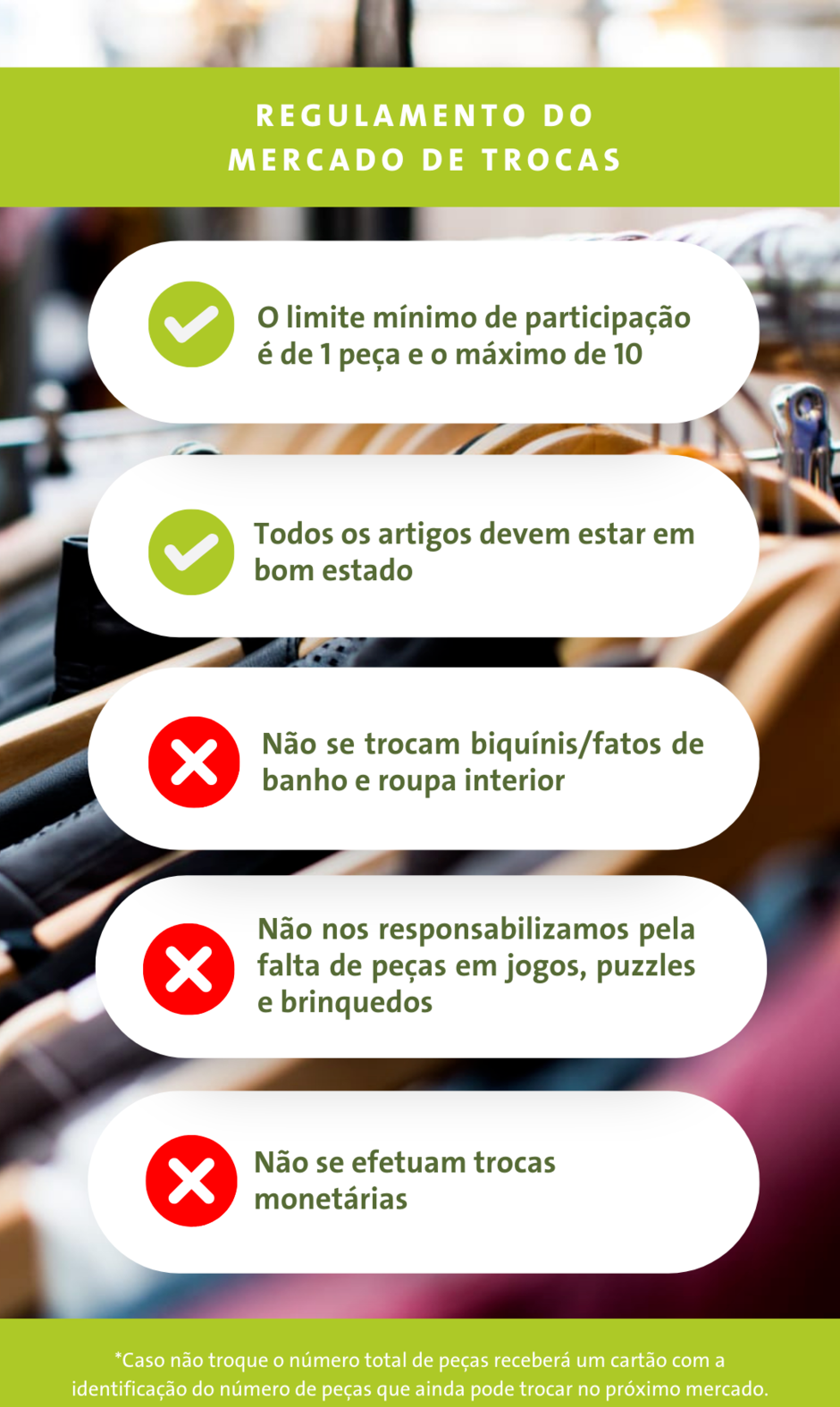 Regulamento e passos do mercado de trocas Veolia