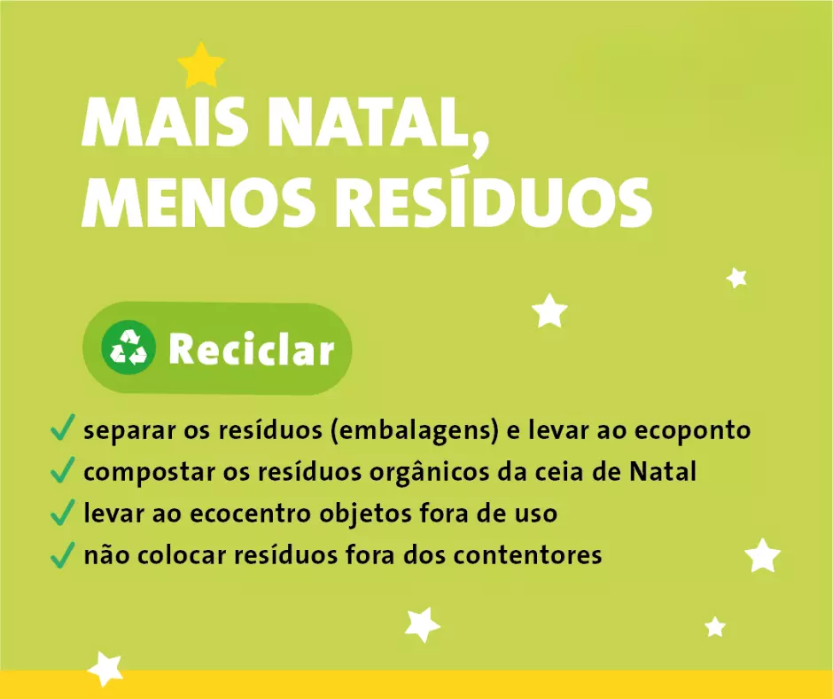 Mais Natal, Menos Resíduos! Dicas para Reciclar